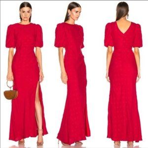 NWOT Saloni Red Annie B Dress Size 2